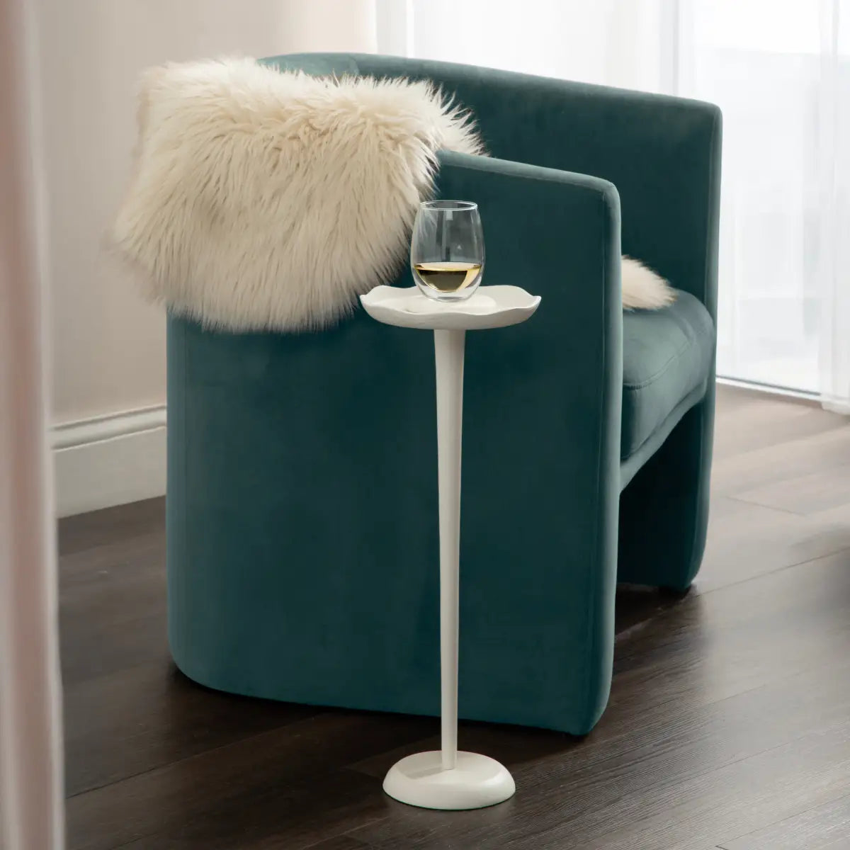 Alessia Round Cocktail Table or Plant Stand - kateandlaurel