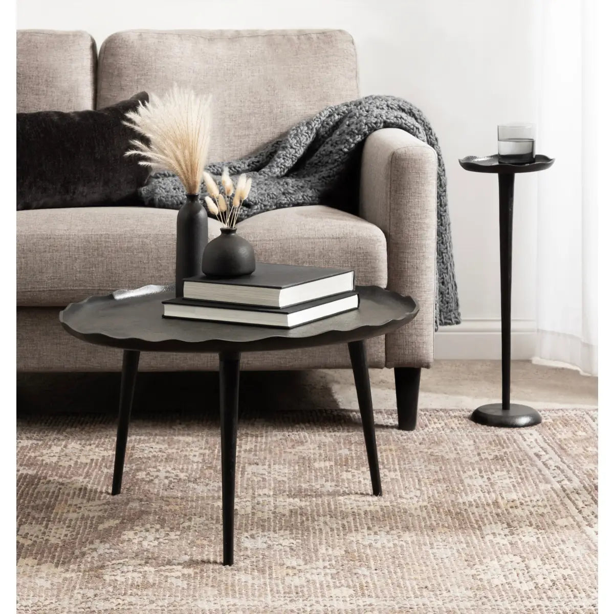 Alessia Round Cocktail Table or Plant Stand - kateandlaurel