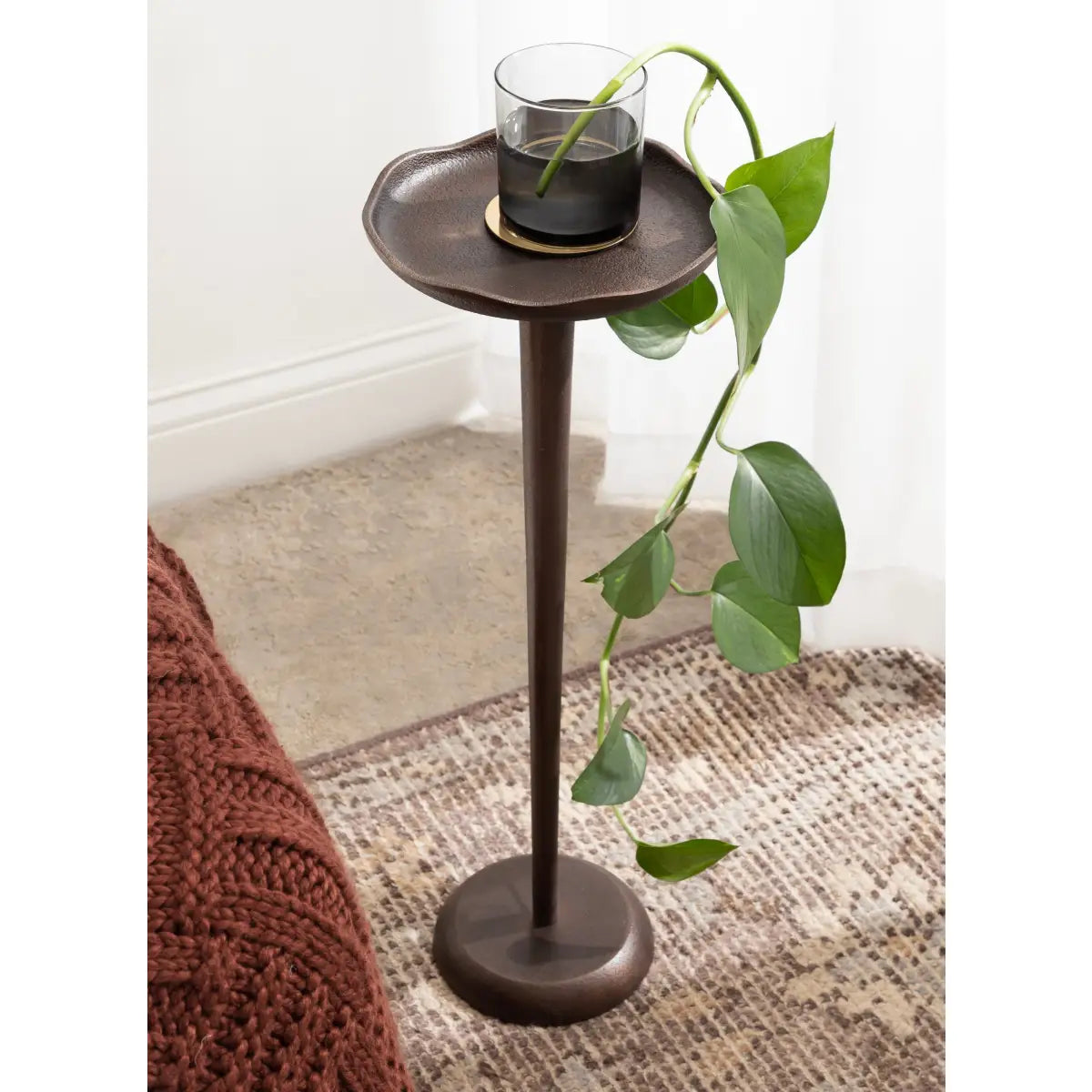 Alessia Round Cocktail Table or Plant Stand - kateandlaurel