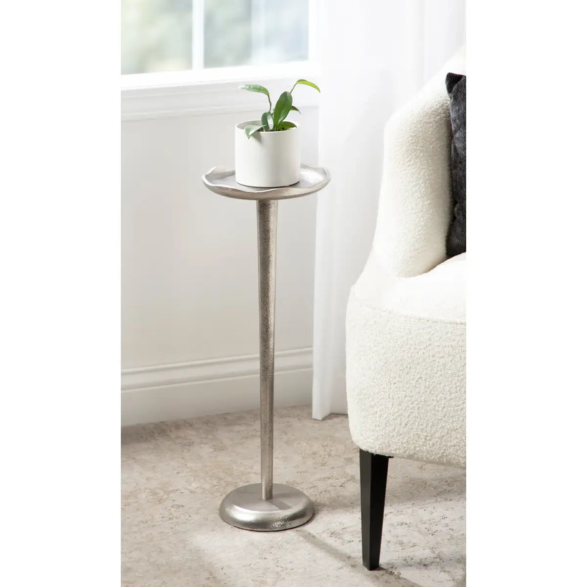 Alessia Round Cocktail Table or Plant Stand - kateandlaurel