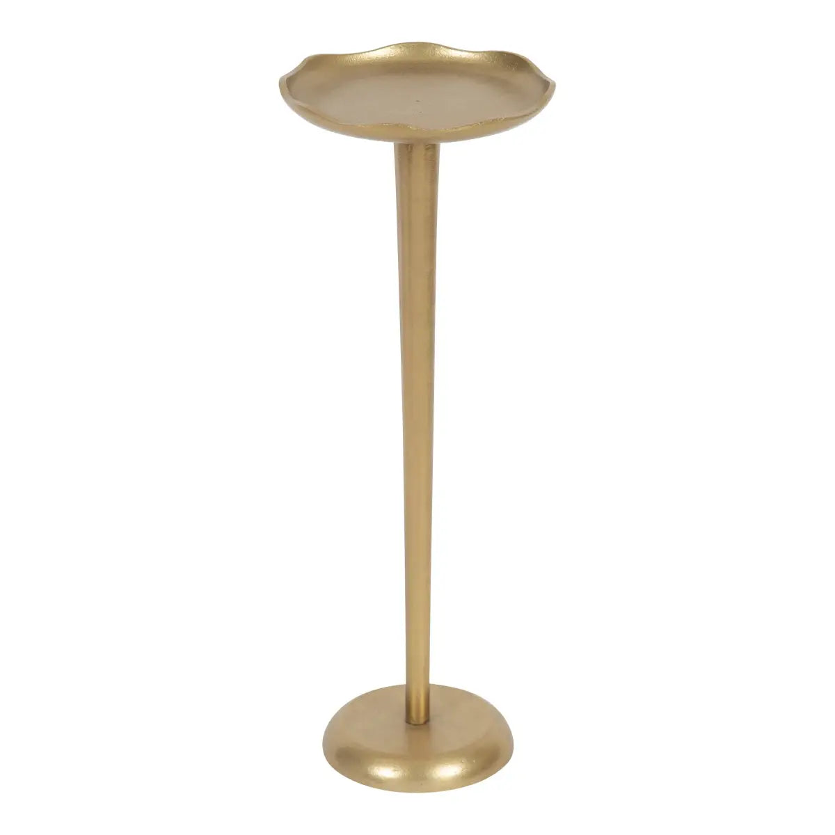 Alessia Round Cocktail Table or Plant Stand - Gold - kateandlaurel