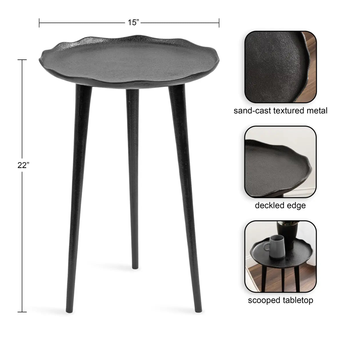 Alessia Round Side Table - kateandlaurel