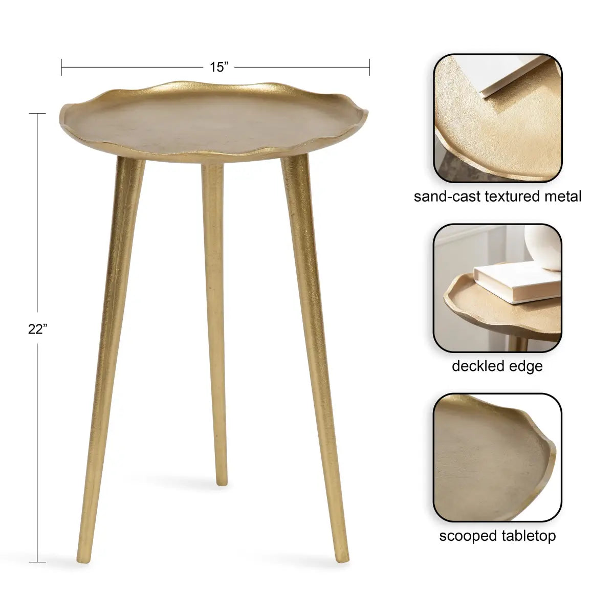 Alessia Round Side Table - kateandlaurel