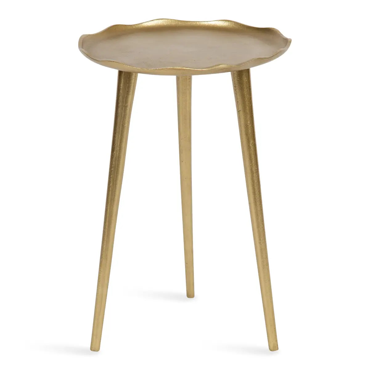Alessia Round Side Table - Gold - kateandlaurel