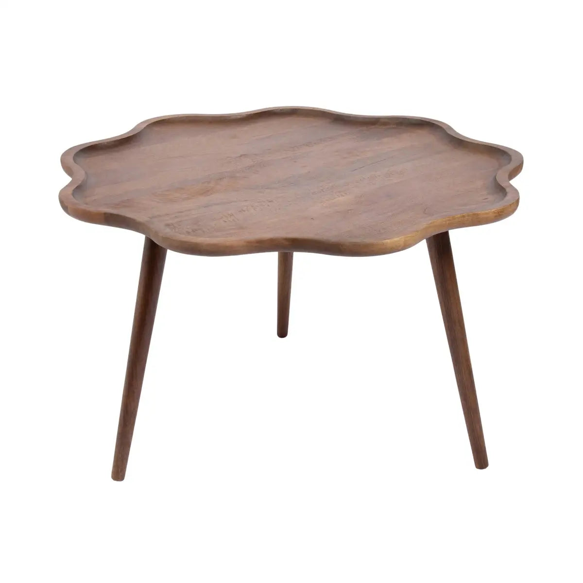 Alezar Scallop Wood Coffee Table - kateandlaurel