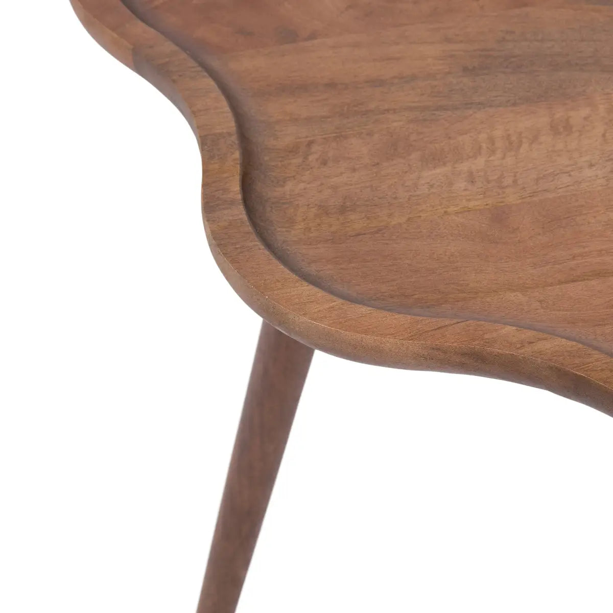 Alezar Scallop Wood Coffee Table - kateandlaurel