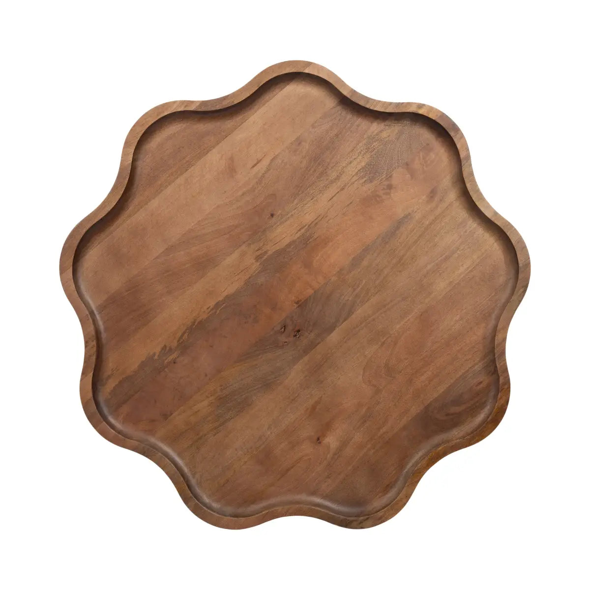 Alezar Scallop Wood Coffee Table - kateandlaurel