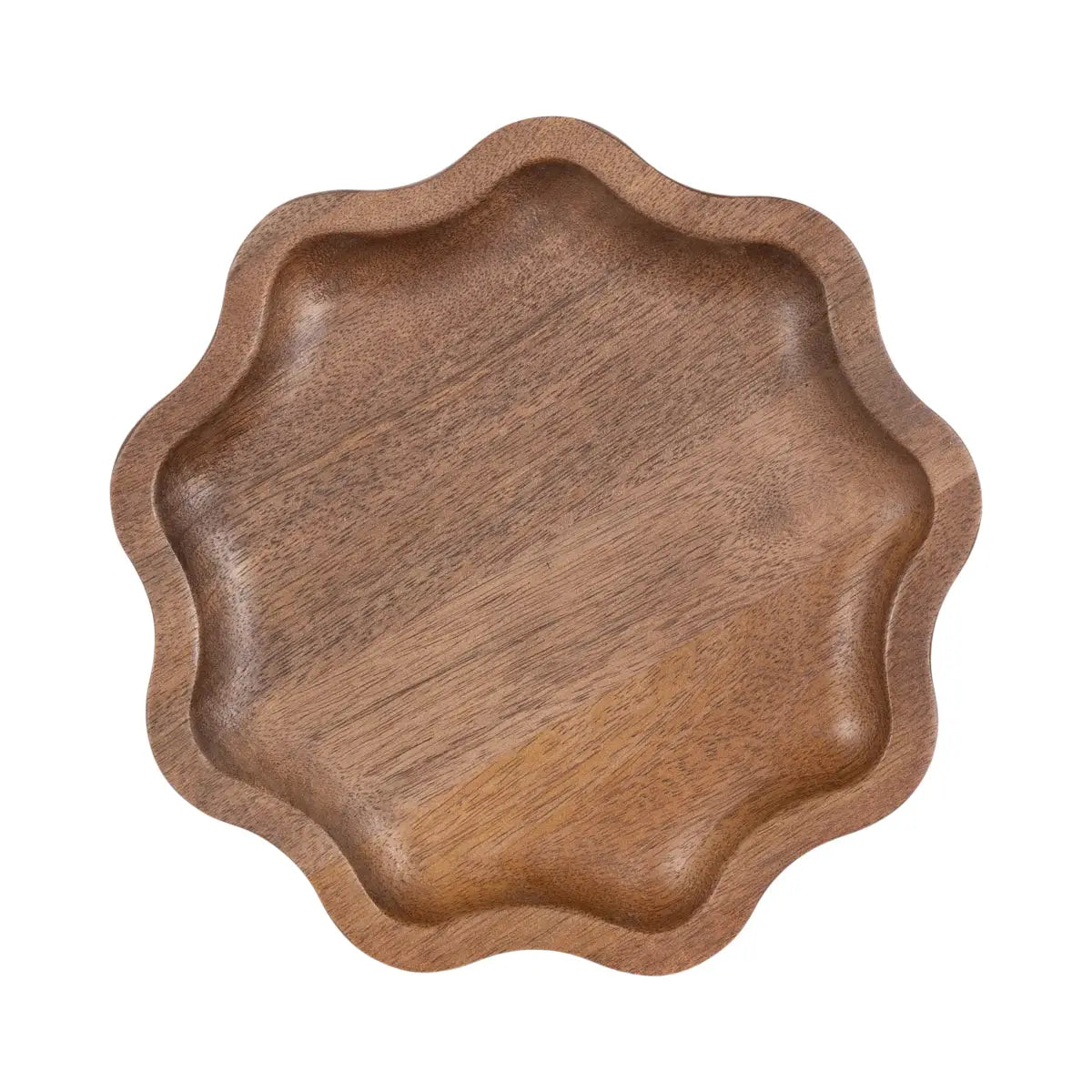 Alezar Scallop Wood Cocktail Table or Plant Stand - kateandlaurel