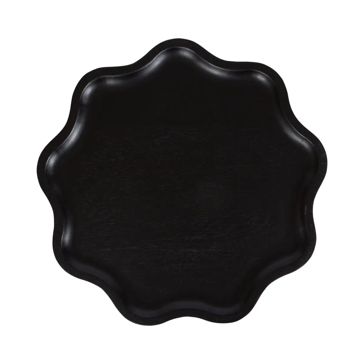 Alezar Scallop Wood Side Table - kateandlaurel