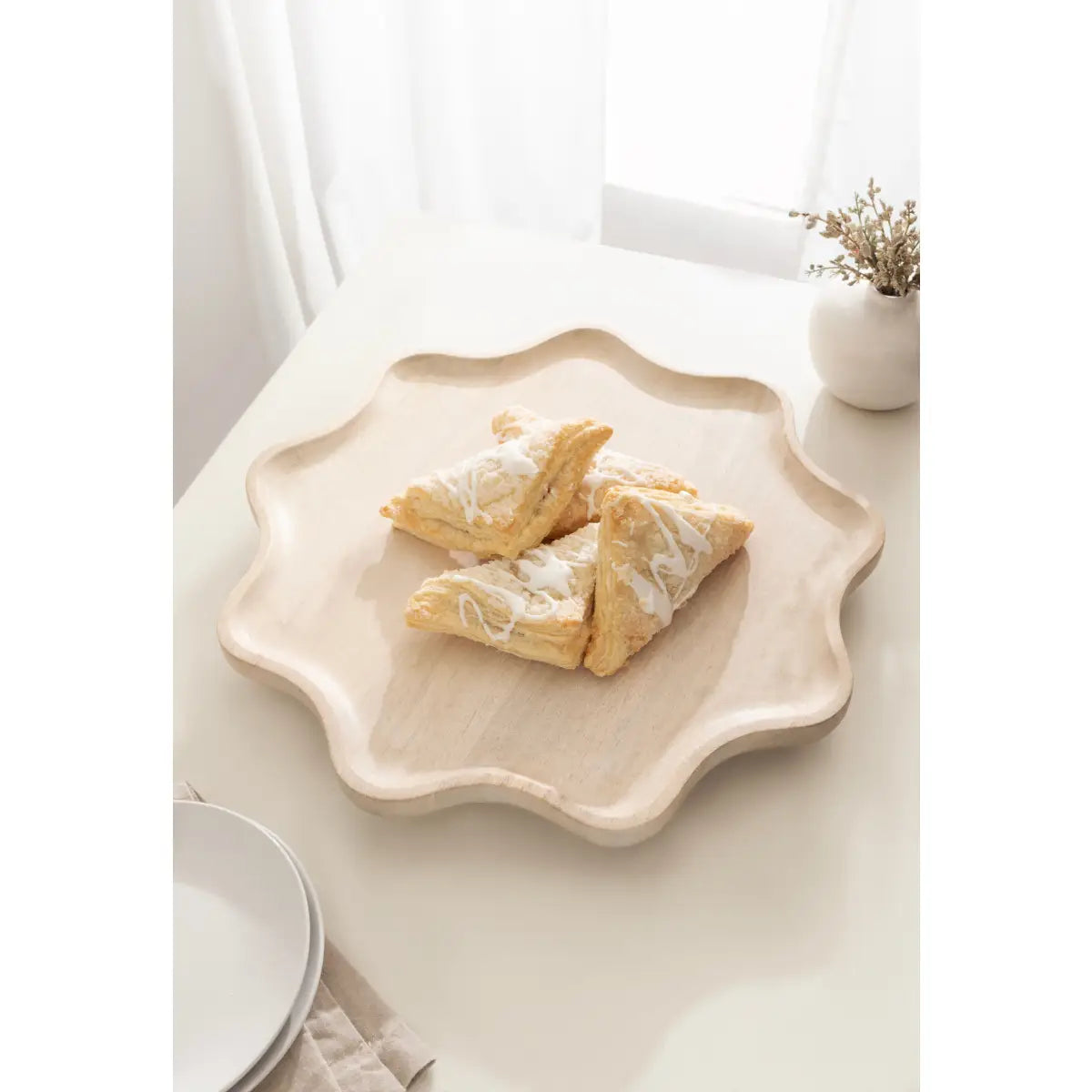 Alezar Wood Lazy Susan Tray - kateandlaurel