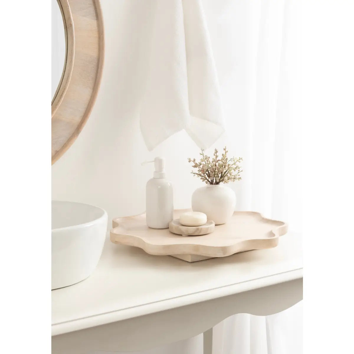 Alezar Wood Lazy Susan Tray - kateandlaurel