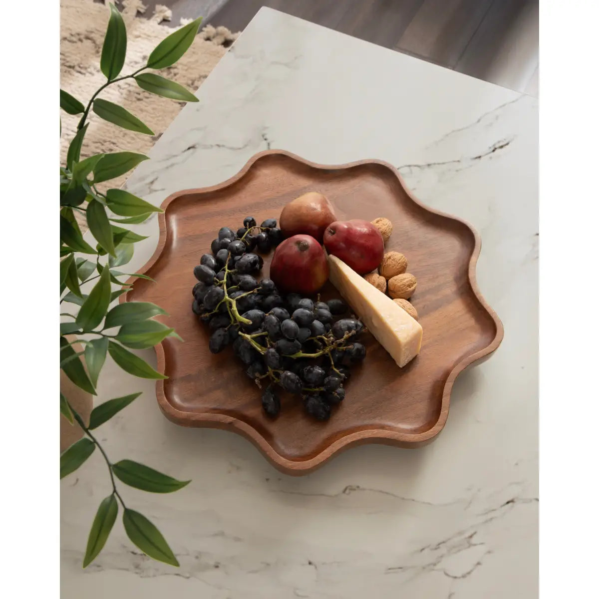 Alezar Wood Lazy Susan Tray - kateandlaurel