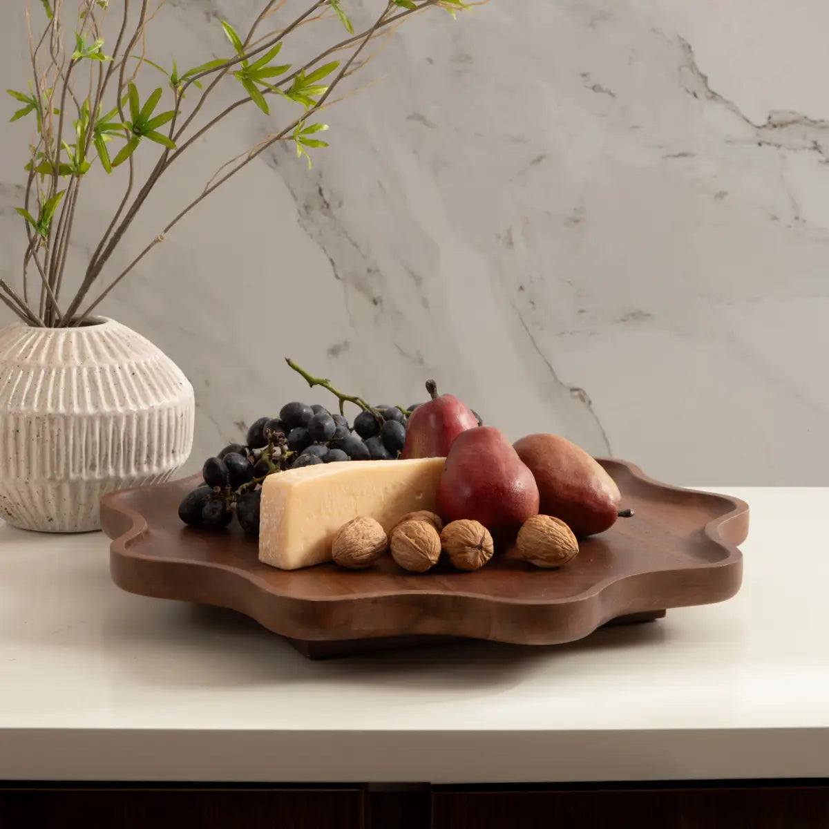 Alezar Wood Lazy Susan Tray - kateandlaurel
