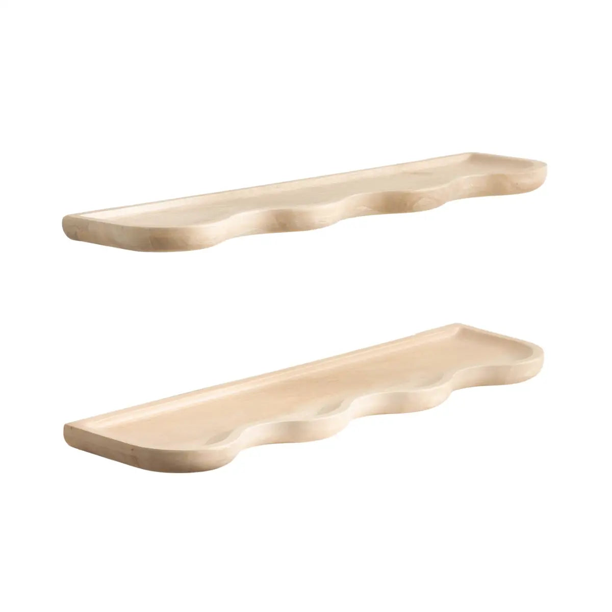 Alezar Wood Shelf - Set of 2 - White - kateandlaurel