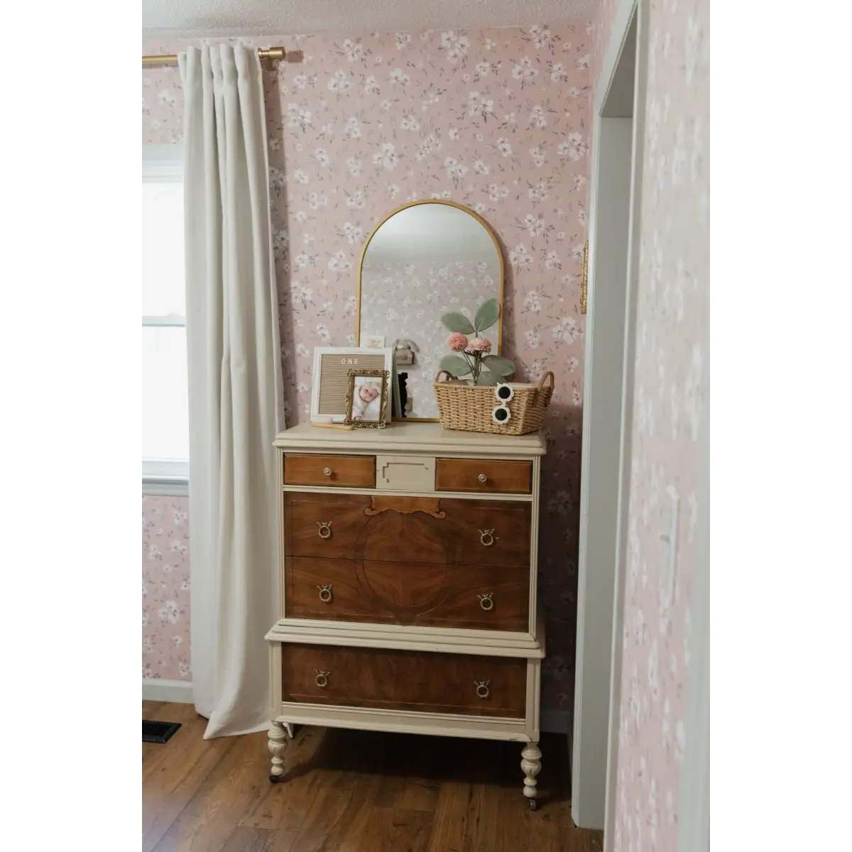 Alina Wallpaper - Soft Floral - by Melissa Johnson Design - Loomwell Home Goods