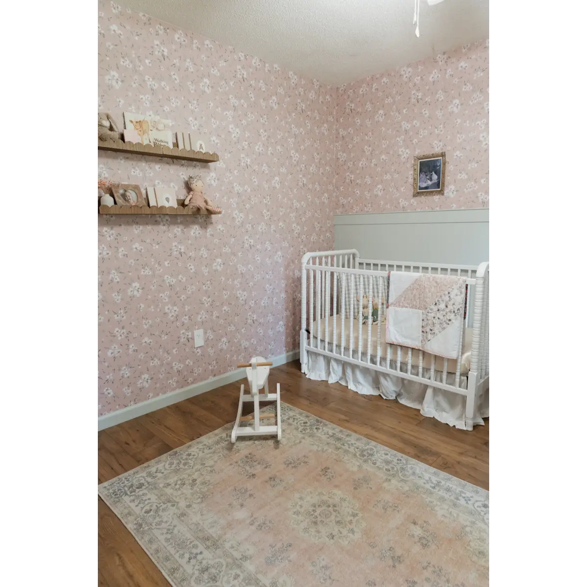Alina Wallpaper - Soft Floral - by Melissa Johnson Design - Loomwell Home Goods