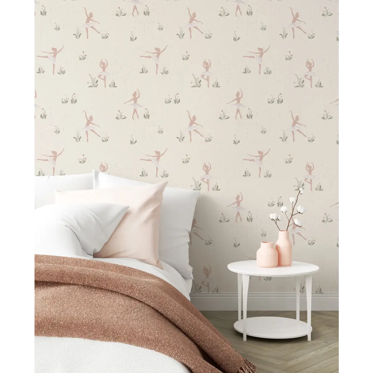 Allegra Wallpaper - Ballet Ballerina - by Creating to Love - Loomwell Home Goods