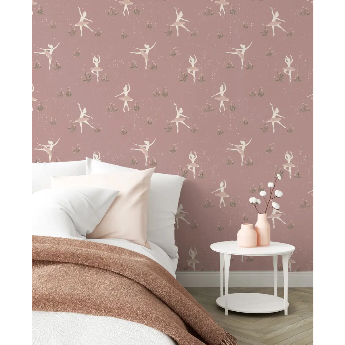 Allegra Wallpaper - Ballet Ballerina - by Creating to Love - Loomwell Home Goods