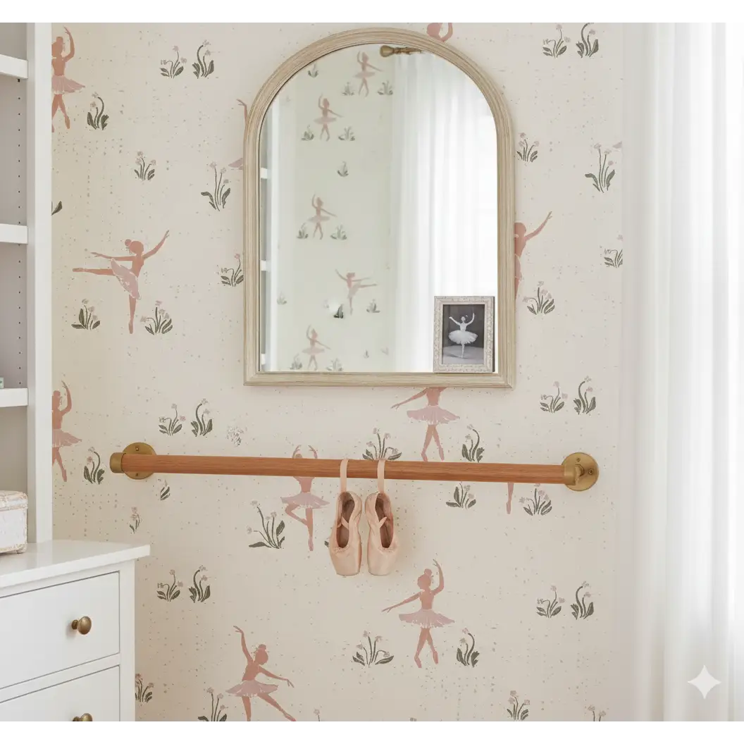 Allegra Wallpaper - Ballet Ballerina - by Creating to Love - Loomwell Home Goods