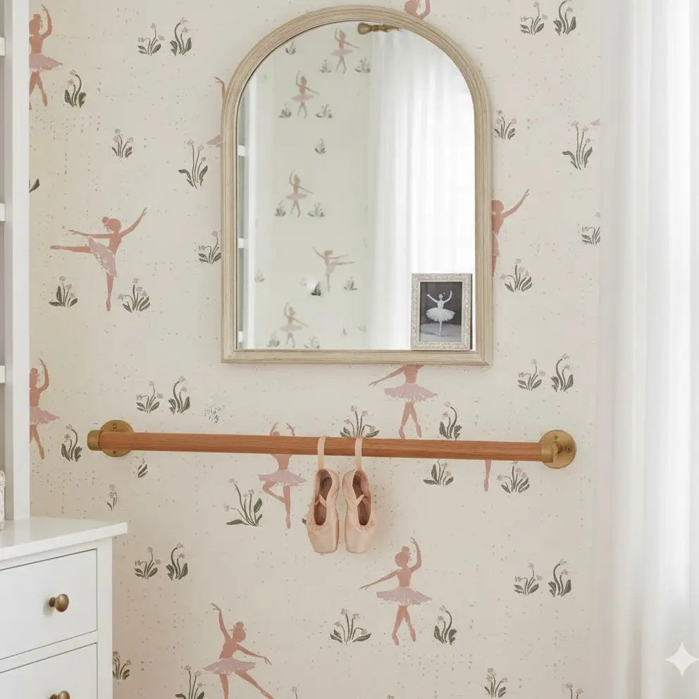 Allegra Wallpaper - Ballet Ballerina - by Creating to Love - Loomwell Home Goods