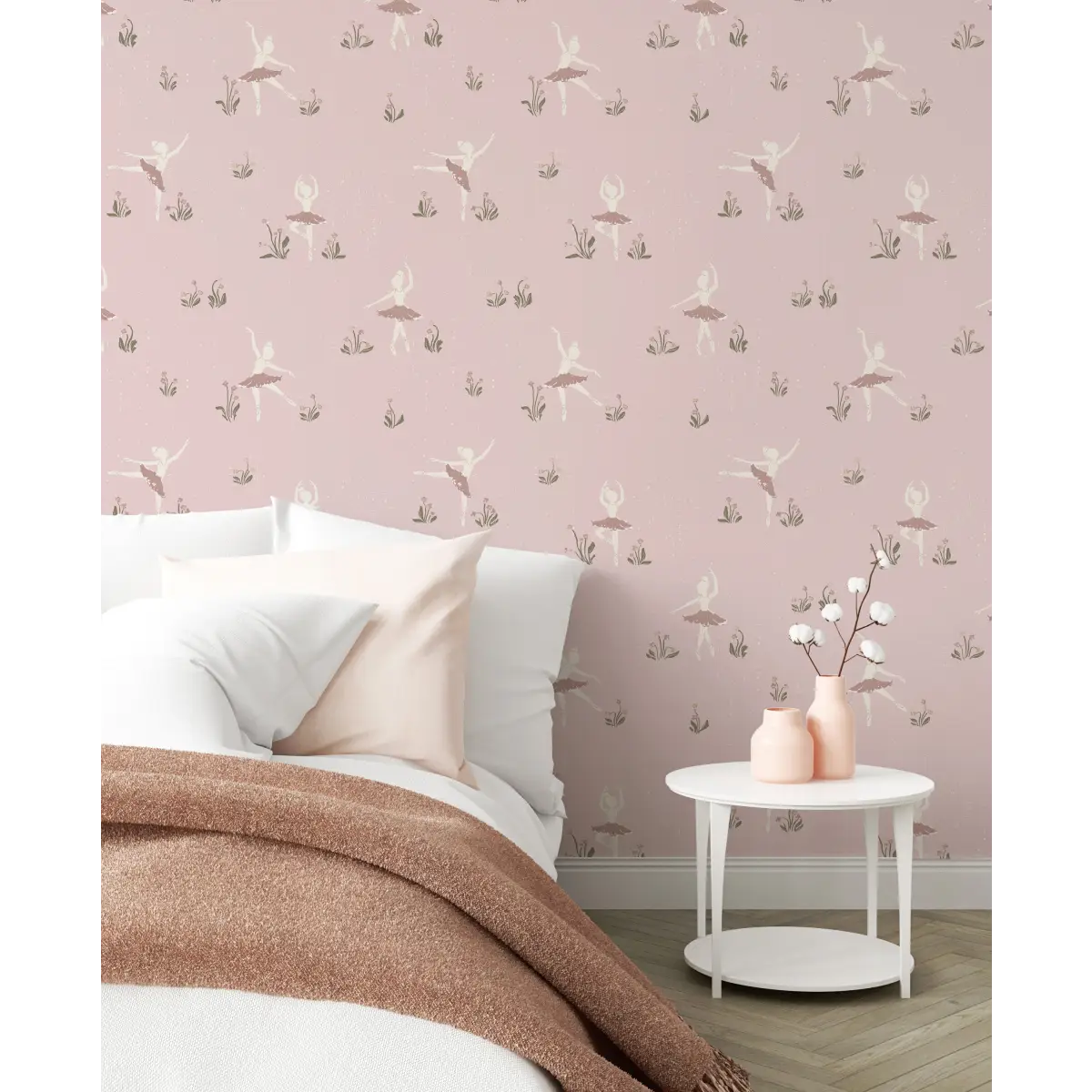 Allegra Wallpaper - Ballet Ballerina - by Creating to Love - Loomwell Home Goods