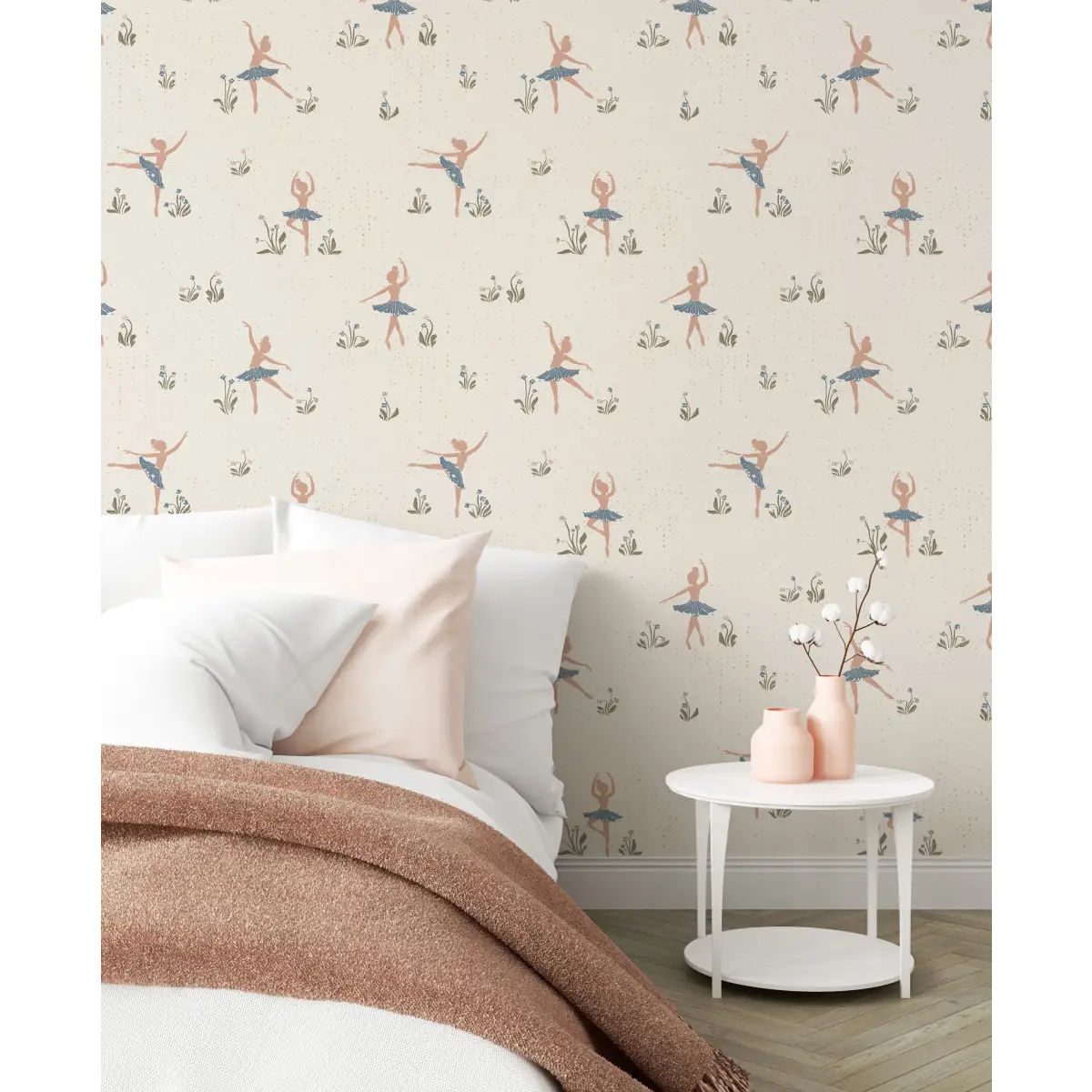 Allegra Wallpaper - Ballet Ballerina - by Creating to Love - Loomwell Home Goods