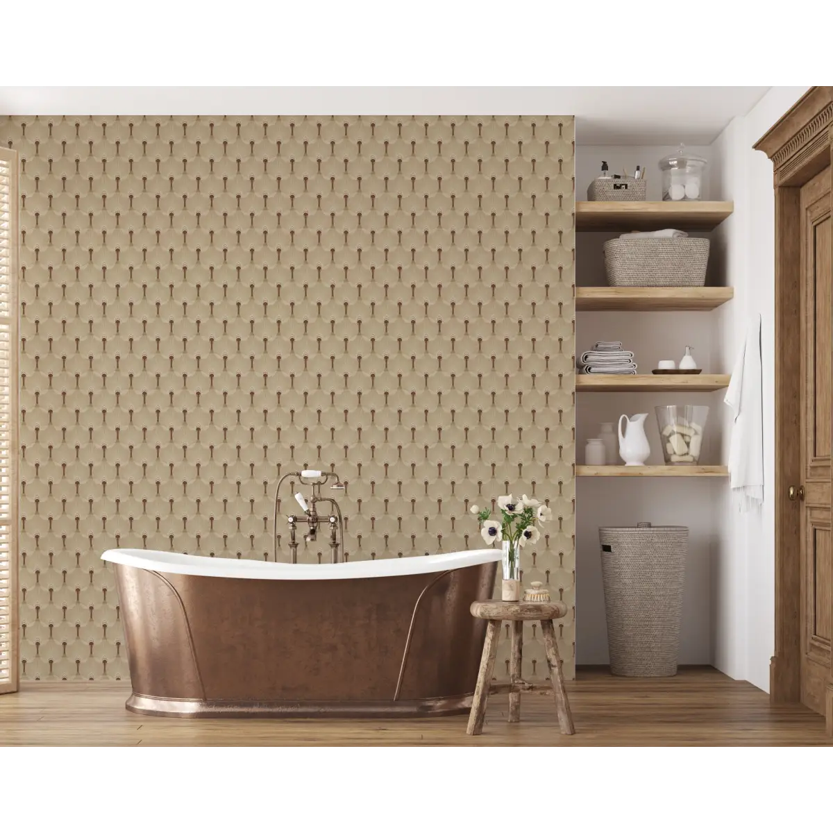 Alma Wallpaper - All Over Pattern - by Marie Erstad Studio - Loomwell Home Goods