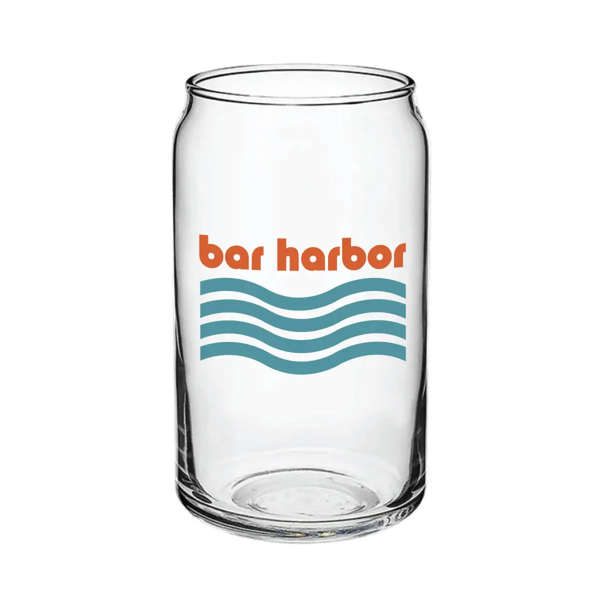 Alton Illinois Can Glass with Bamboo Lid & Glass Straw - Acme Local