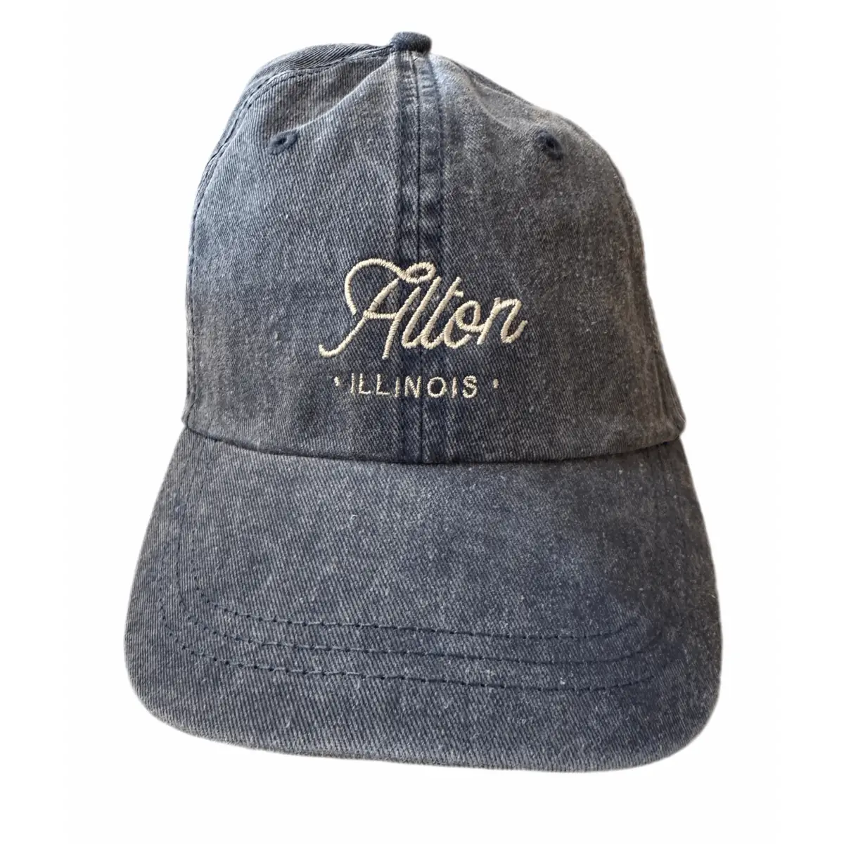 Alton Illinois Script Baseball Hat - Ruff House Print Shop