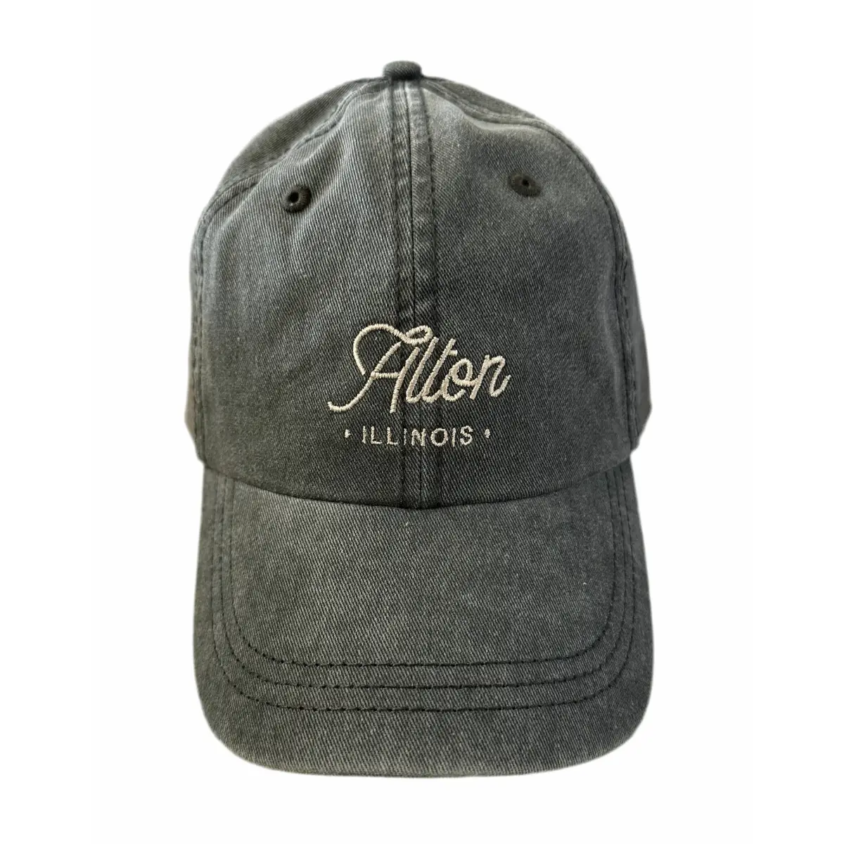 Alton Illinois Script Baseball Hat - Ruff House Print Shop