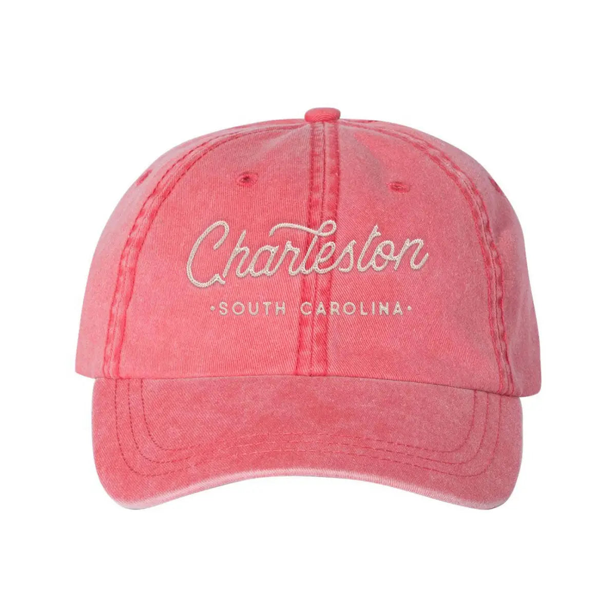 Alton Illinois Script Baseball Hat - Red - Ruff House Print Shop