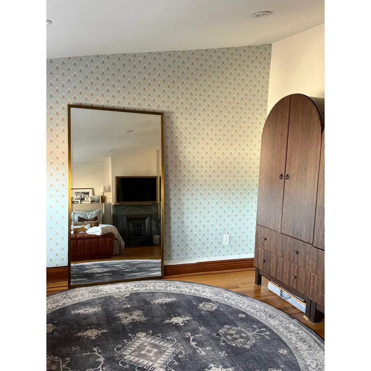 Alyce Wallpaper - Block Print Flowers - by Megan Cabaj - Loomwell Home Goods