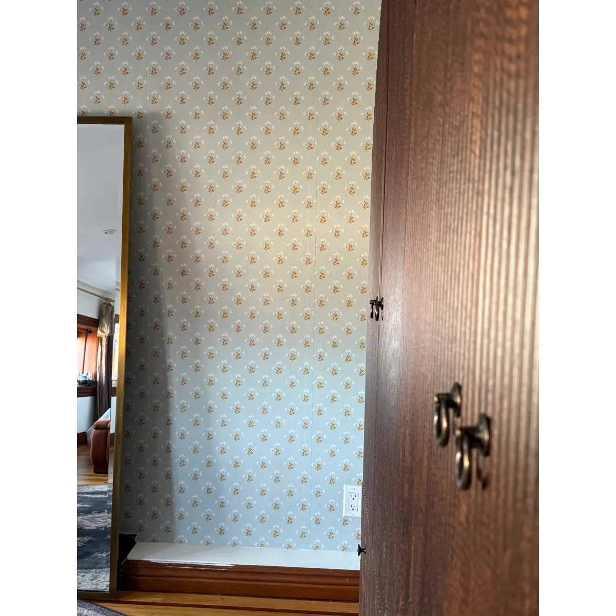 Alyce Wallpaper - Block Print Flowers - by Megan Cabaj - Loomwell Home Goods