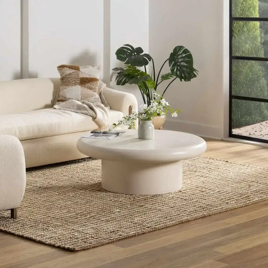 Ambel White Jute Rug - 7’6’’ x 9’6’’ Rectangle - Boutique Rugs