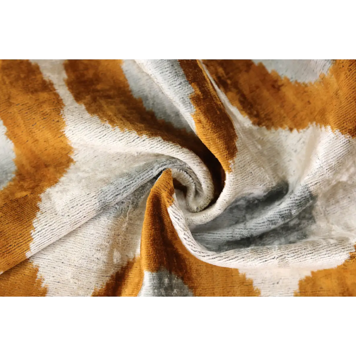 Amber Gray Silk Velvet Pillow – 16x16 Handmade Luxury Geometric Cushion - Canvello