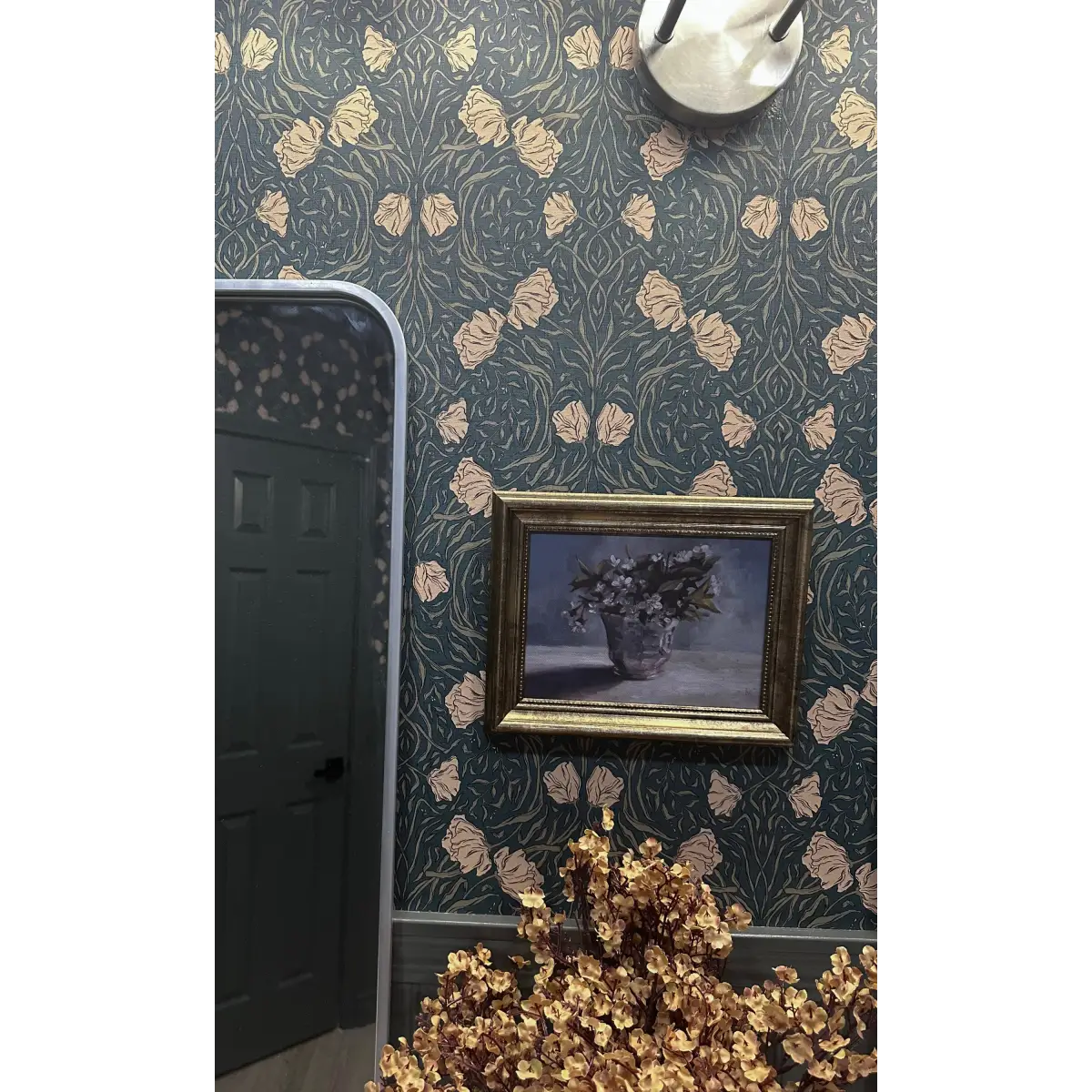 Amberly Wallpaper - Traditional Floral - by Aubrey Fairchild - Loomwell Home Goods