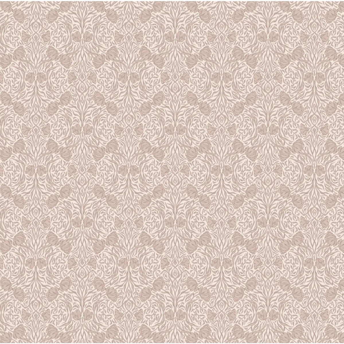 Amberly Wallpaper - Traditional Floral - by Aubrey Fairchild - Sample 1 foot by 1 foot / Blush - Loomwell Home Goods