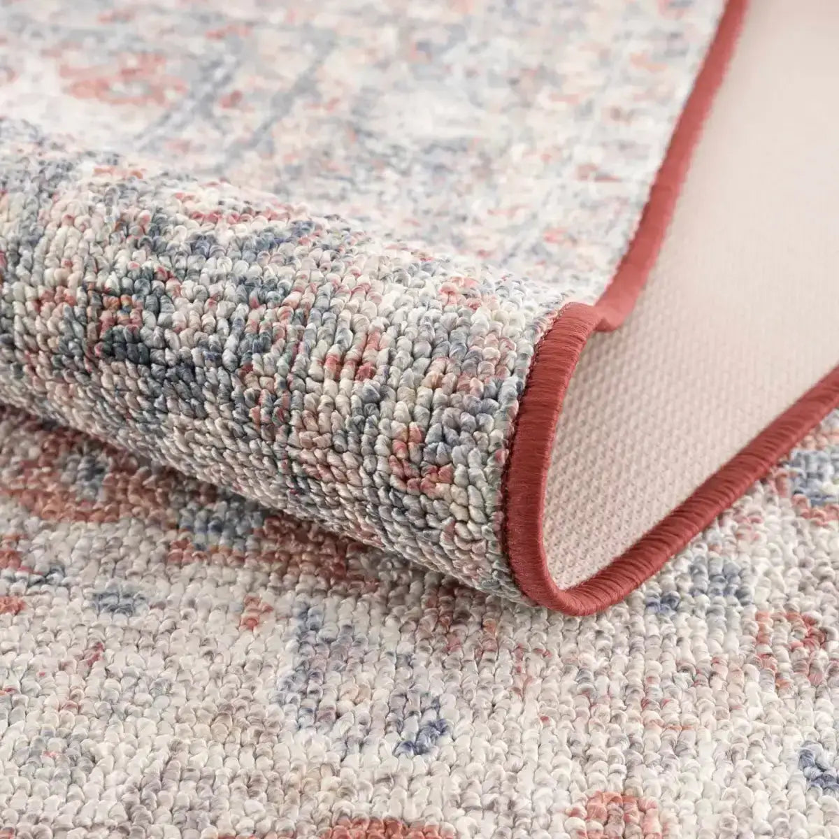 Ambre Distressed Red Washable Rug - Boutique Rugs