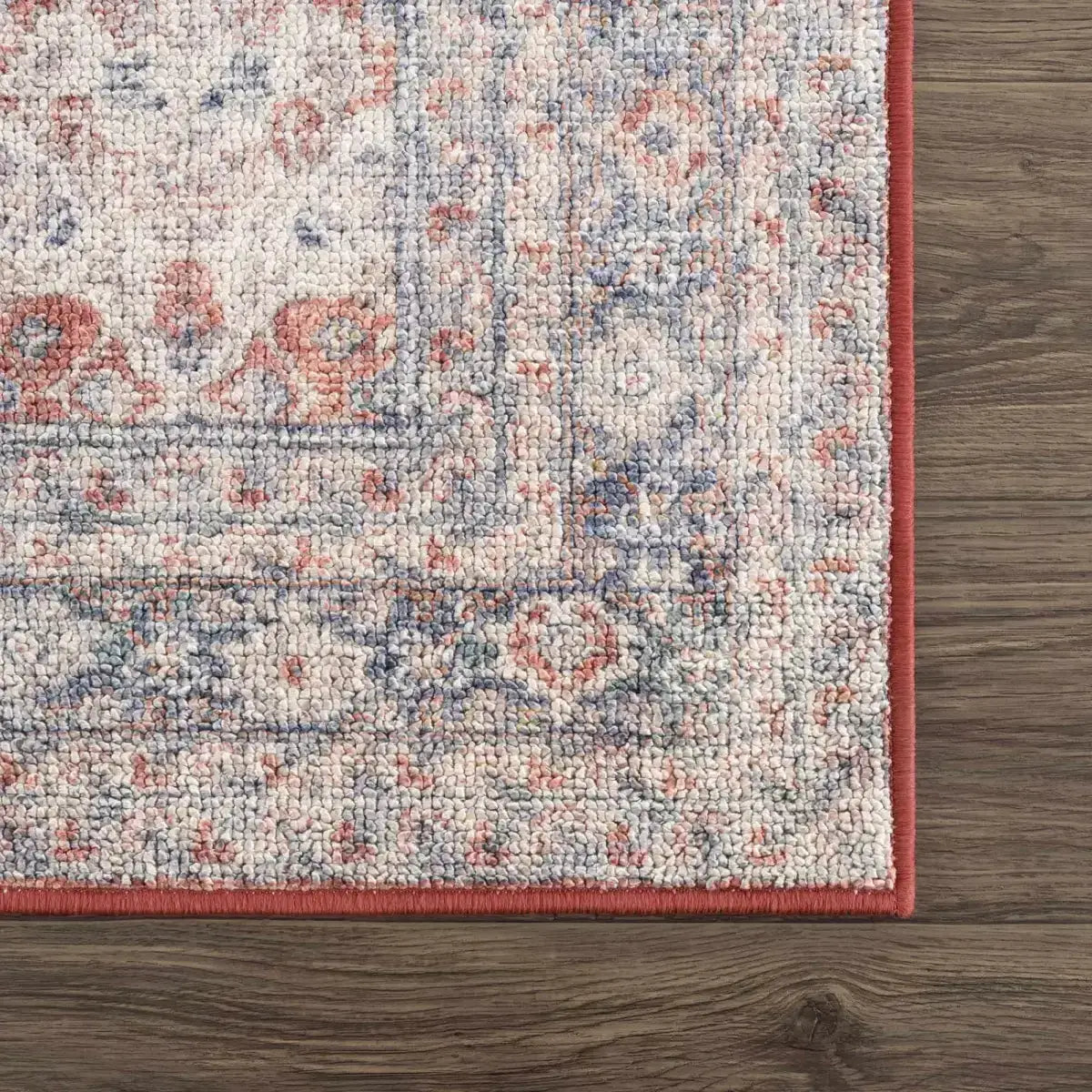 Ambre Distressed Red Washable Rug - Boutique Rugs