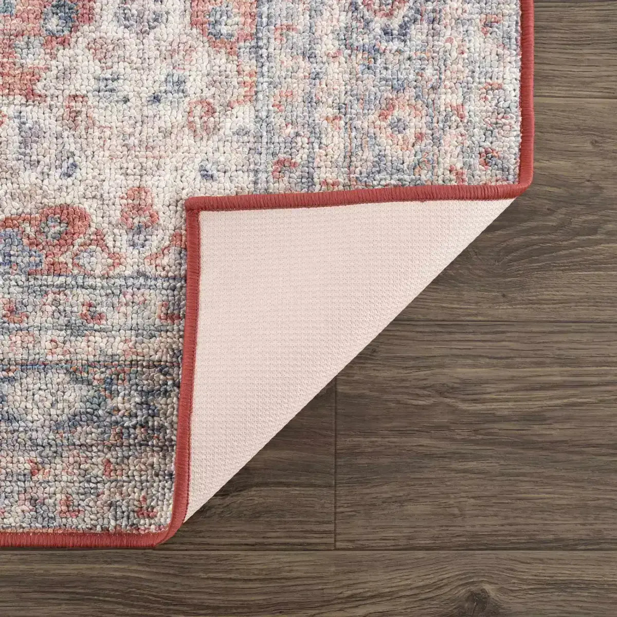 Ambre Distressed Red Washable Rug - Boutique Rugs
