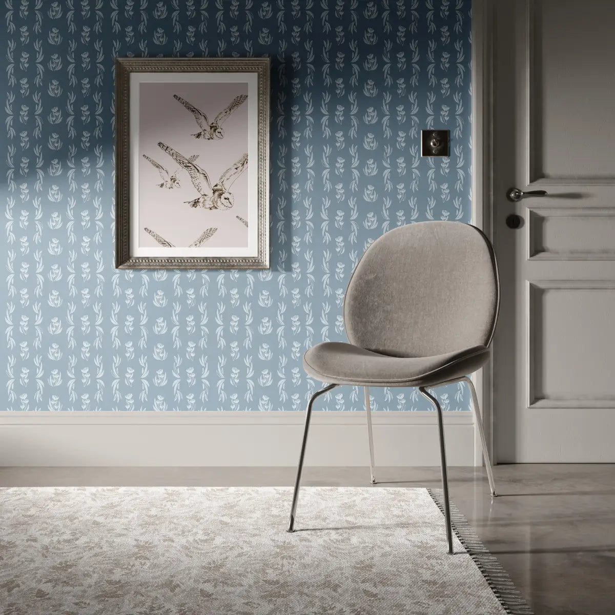 Ambrose Wallpaper - Buttercup Sketches - by Melissa Johnson Design - Loomwell Home Goods