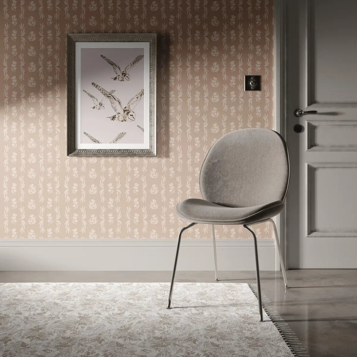Ambrose Wallpaper - Buttercup Sketches - by Melissa Johnson Design - Loomwell Home Goods