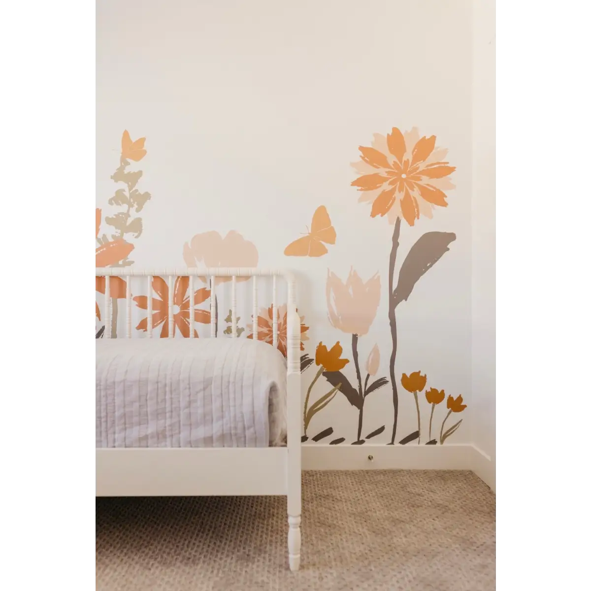 Amelia Wallpaper Mural - Flowers for Kids - by Hufton Studio - Loomwell Home Goods
