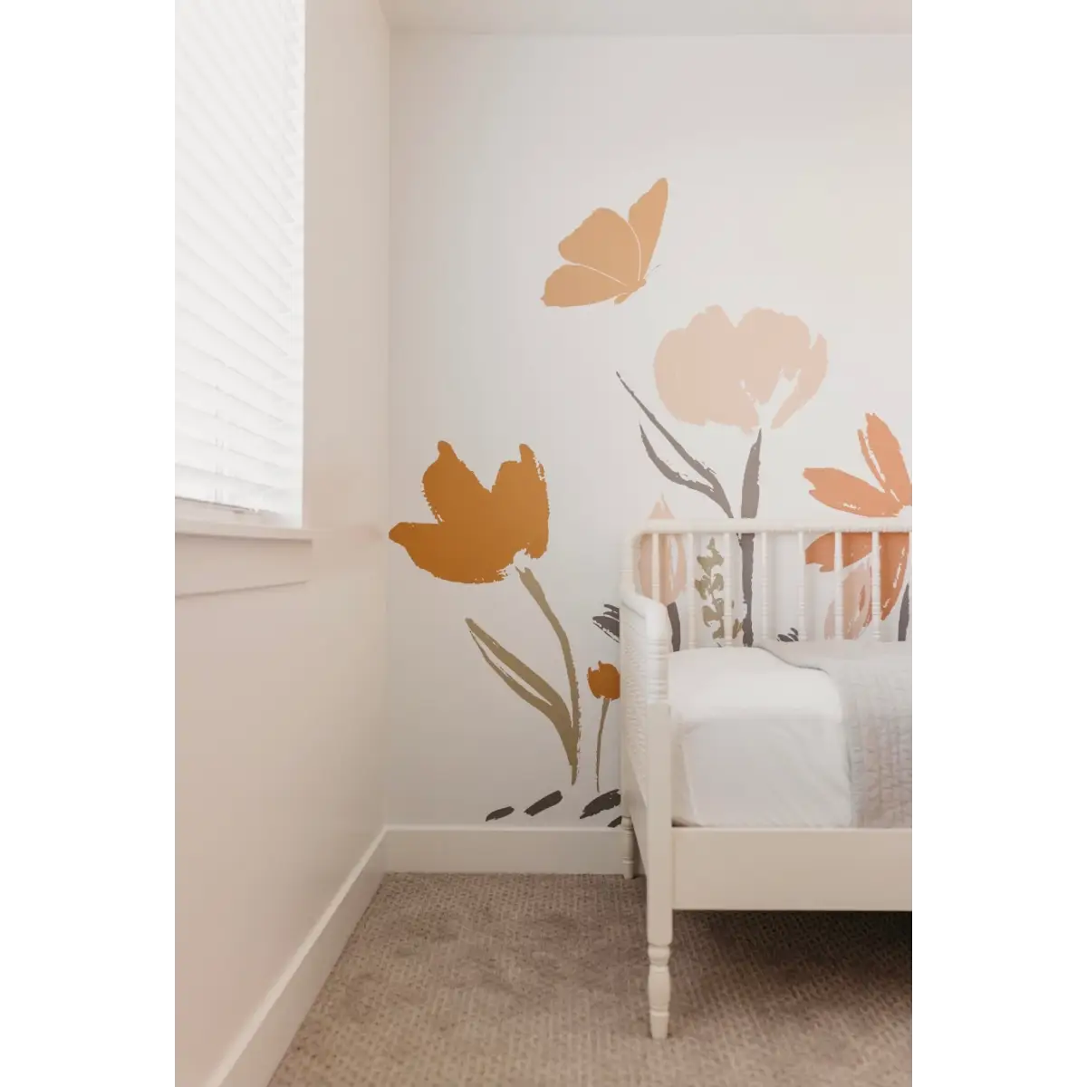 Amelia Wallpaper Mural - Flowers for Kids - by Hufton Studio - Loomwell Home Goods