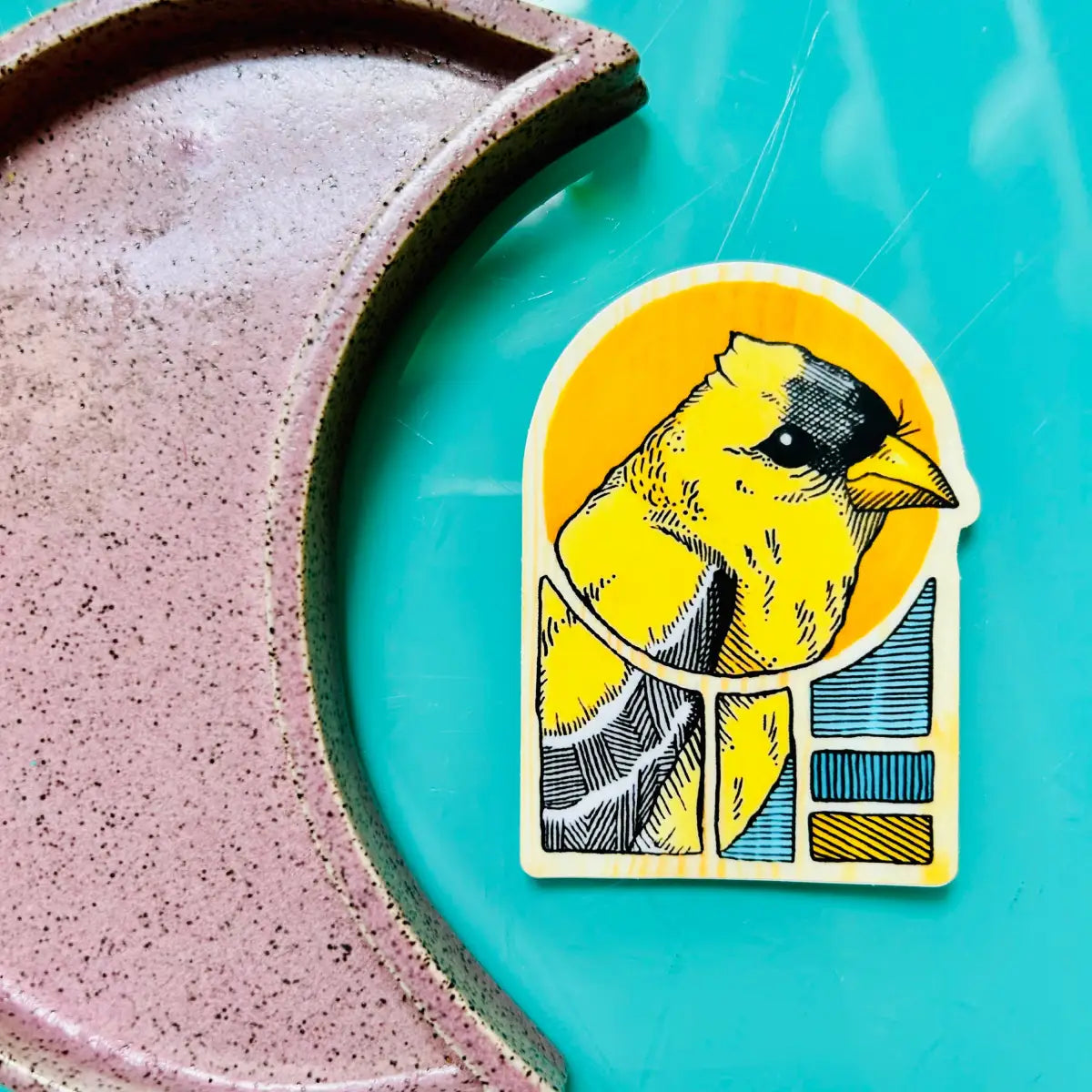 American Goldfinch Vinyl Sticker - Dear Darlington