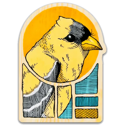 American Goldfinch Vinyl Sticker - Dear Darlington