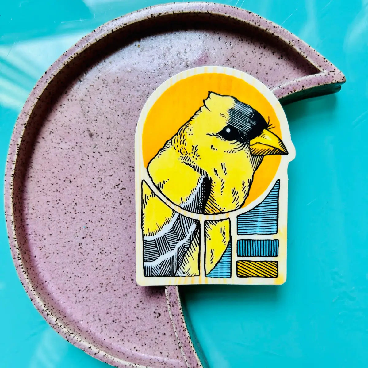 American Goldfinch Vinyl Sticker - Dear Darlington