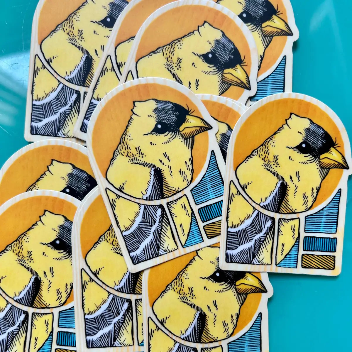 American Goldfinch Vinyl Sticker - Dear Darlington