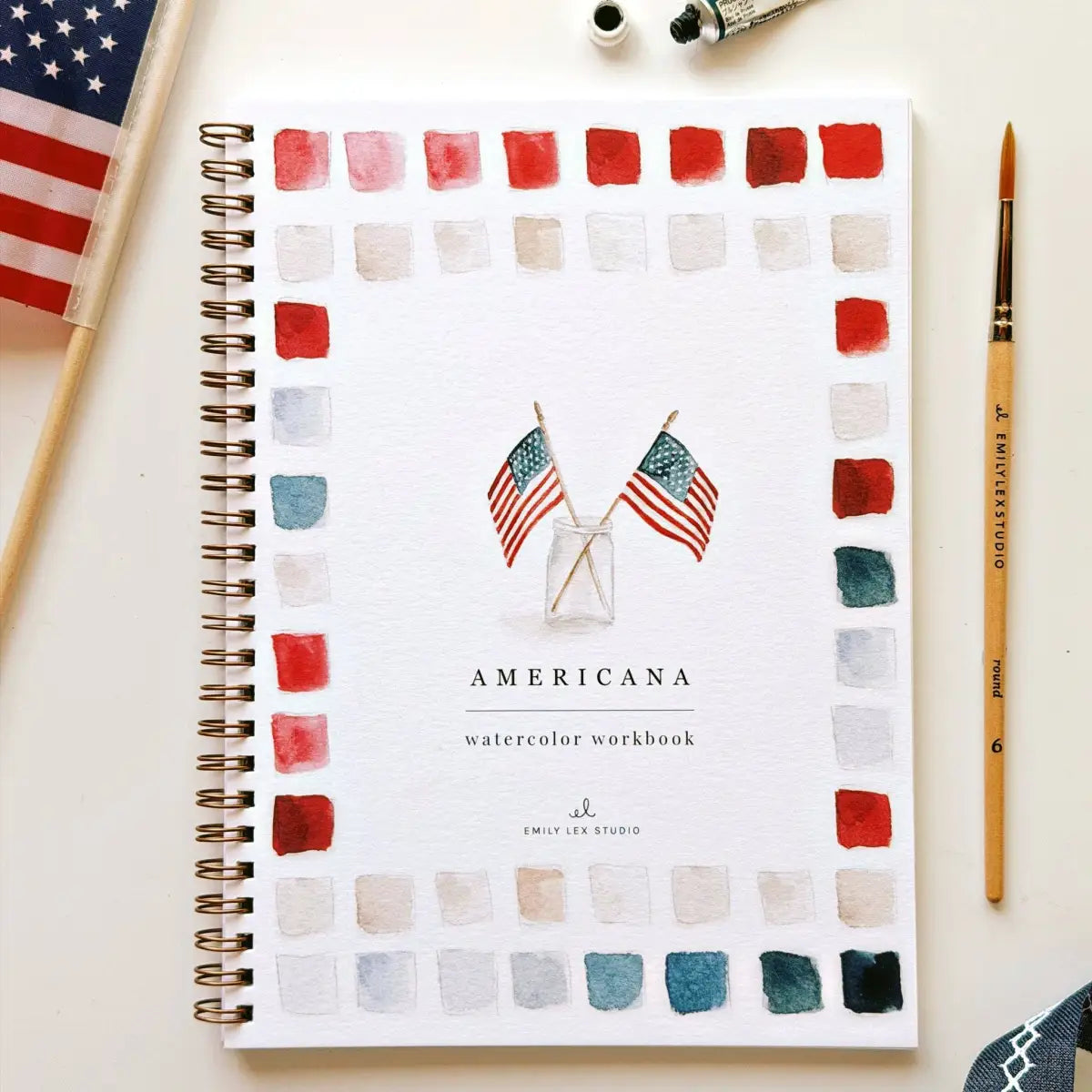Watercolor Workbook - Americana - Emily Lex - emily lex studio