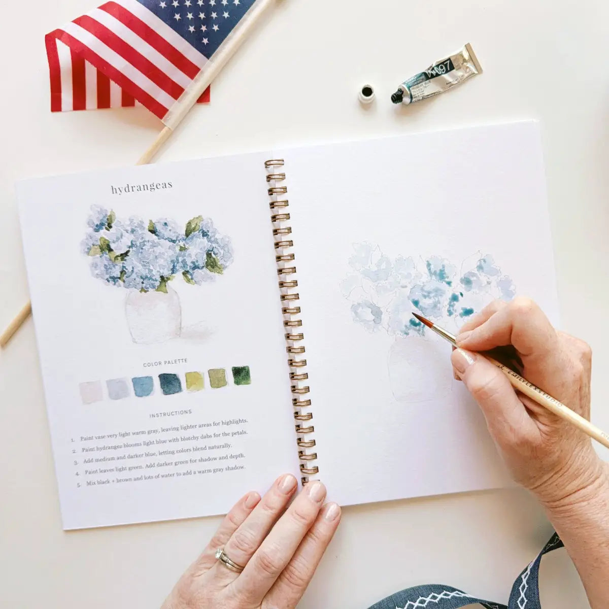 Watercolor Workbook - Americana - Emily Lex - emily lex studio